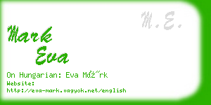 mark eva business card